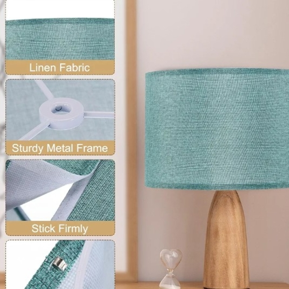 1 Chic Teal Lampshade - Picture 2 of 2